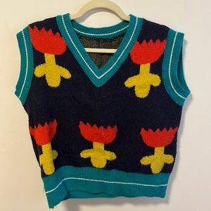 Kina and Tam Tulip Sweater Vest